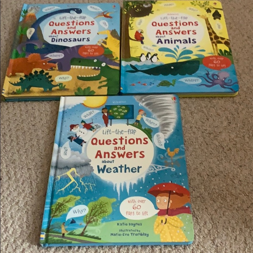 Set of 3 - Usborne Q&A books